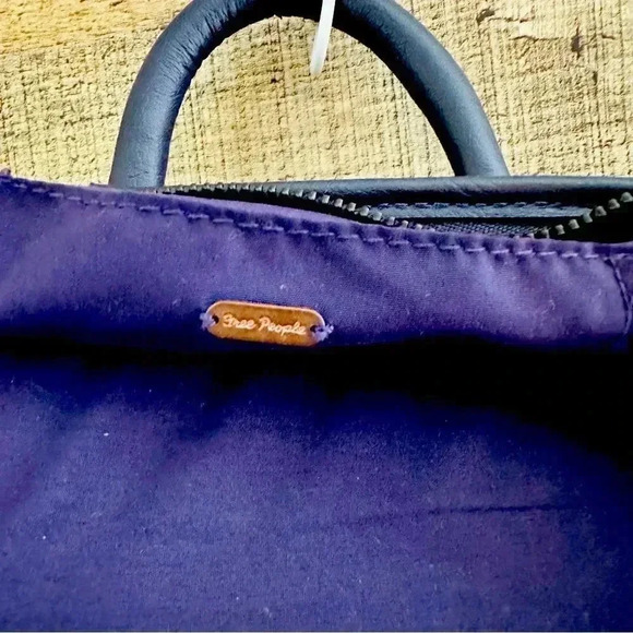 Free People Moonlight Mini Convertible Backpack Navy Metallic - Picture 7 of 9